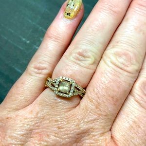 LeVian Peach Morganite Ring